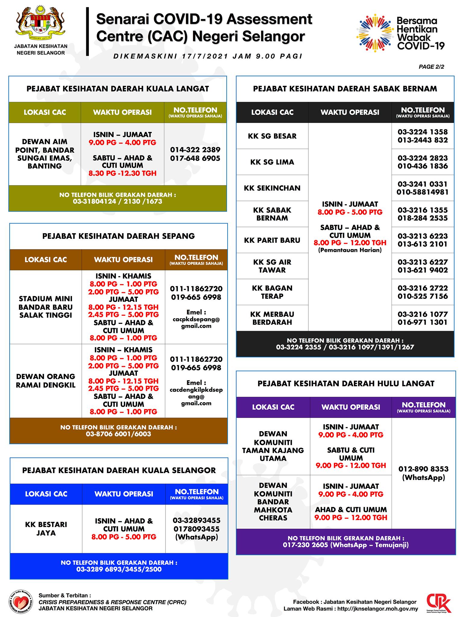 Utama cac kajang Full List